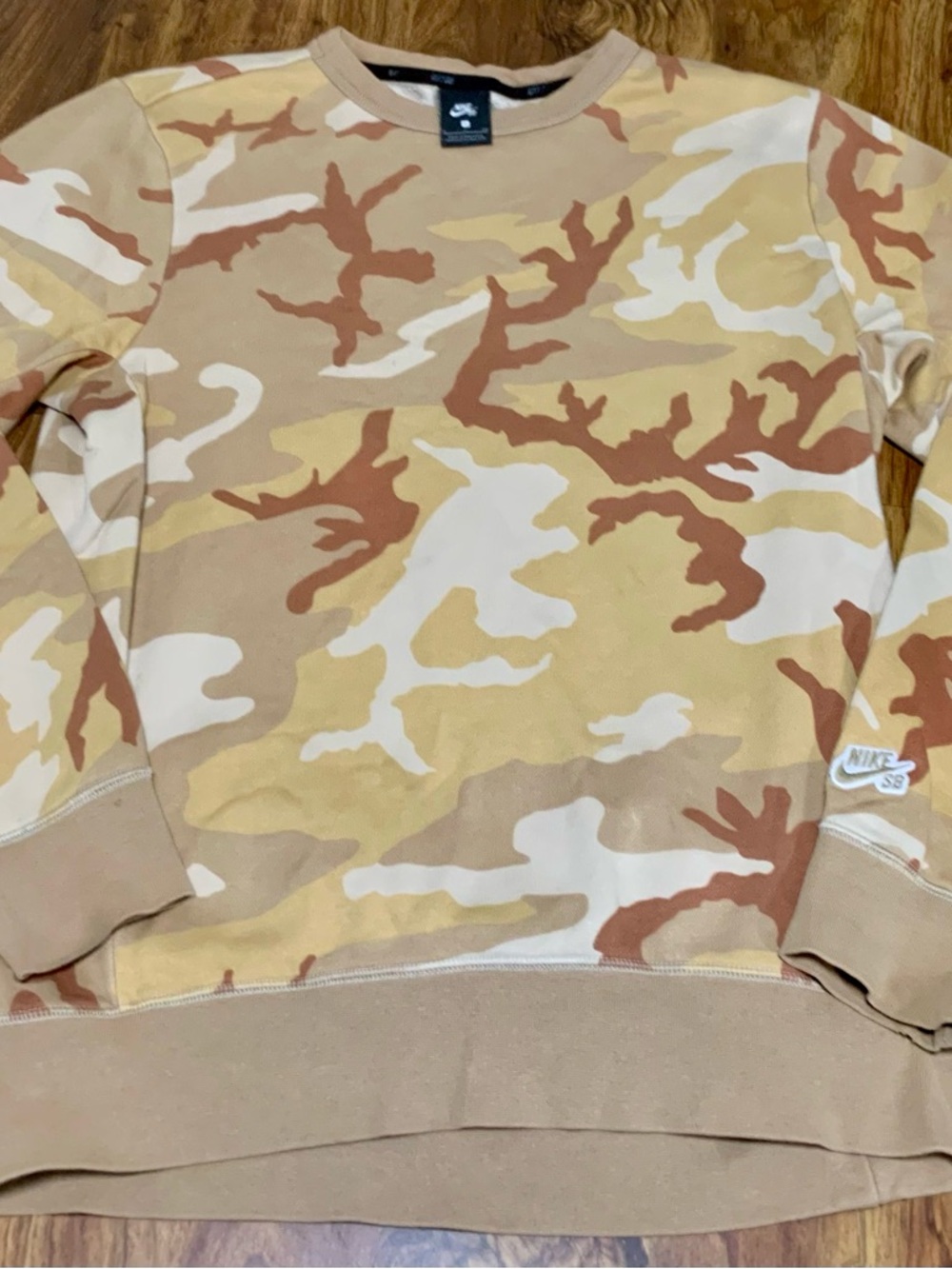Nike SB Icon Desert Camo Crew Sweatshirt